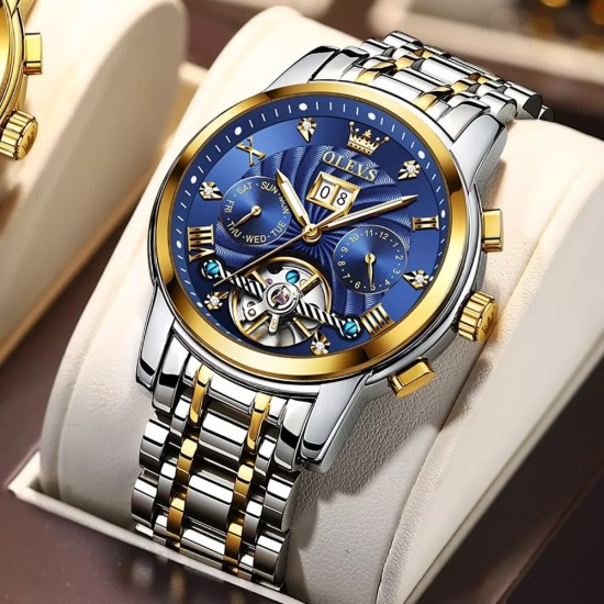 OLEVS 9910 Automatic Mechanical Tourbillon Self-Wind Luminous Mens Watch OLEVS 9910 Automatic Mechanical Tourbillon Self-Wind Luminous Mens Watch